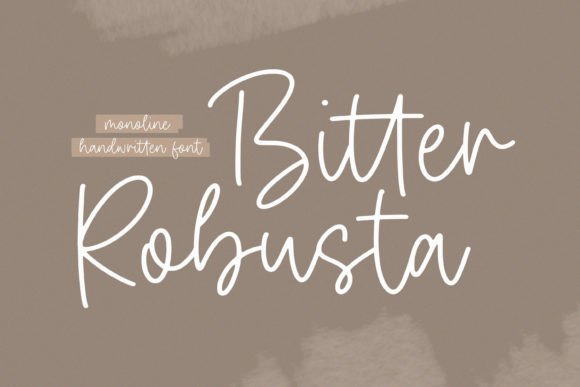 Bitter Robusta Font Poster 1