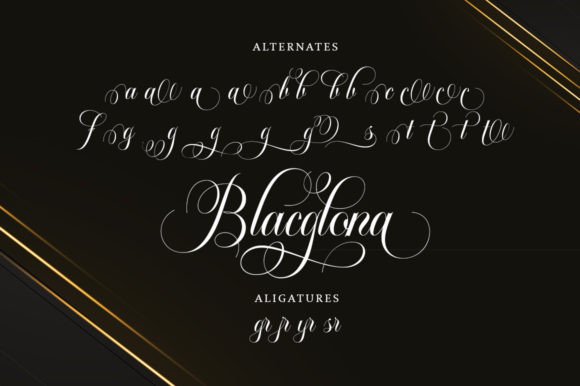 Blacglona Font Poster 8