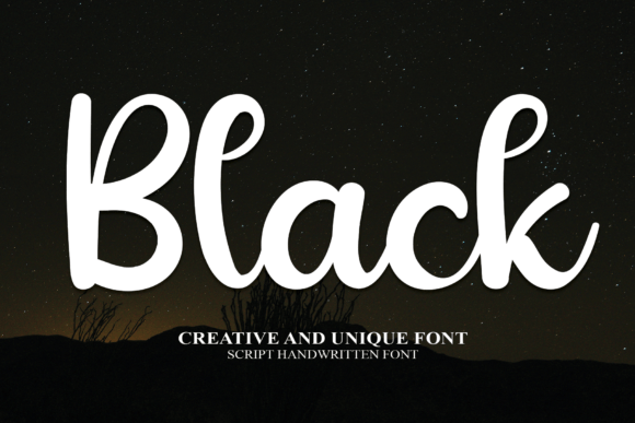 Black Font