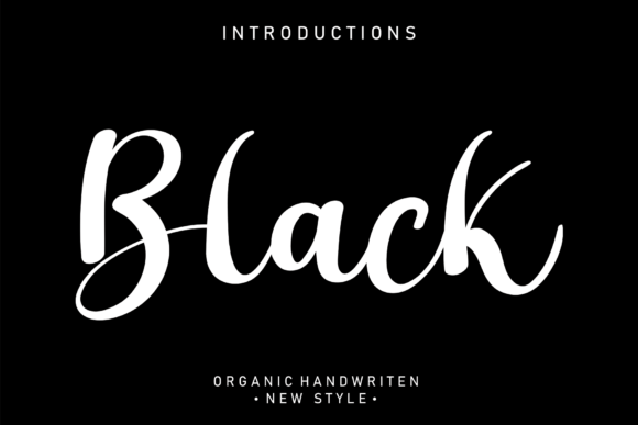 Black Font Poster 1