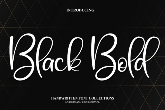 Black Bold Font Poster 1