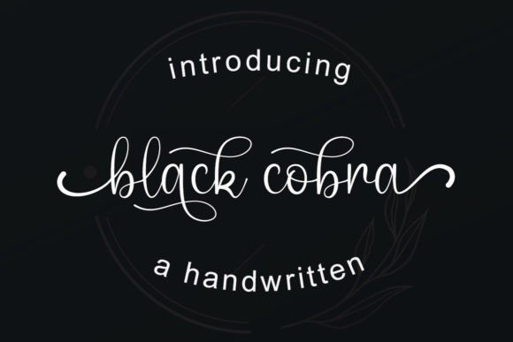 Black Cobra Font