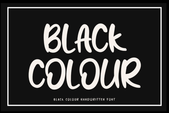 Black Colour Font