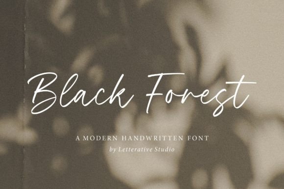 Black Forest Font Poster 1