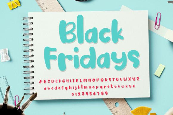 Black Fridays Font Poster 1