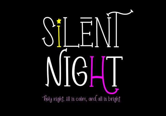 Black Light Font Poster 4