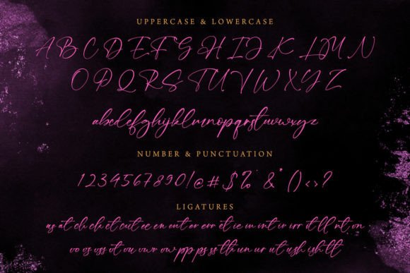 Black Ming Font Poster 12
