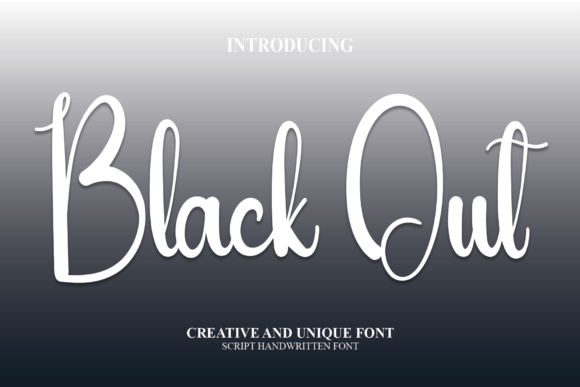 Black out Font