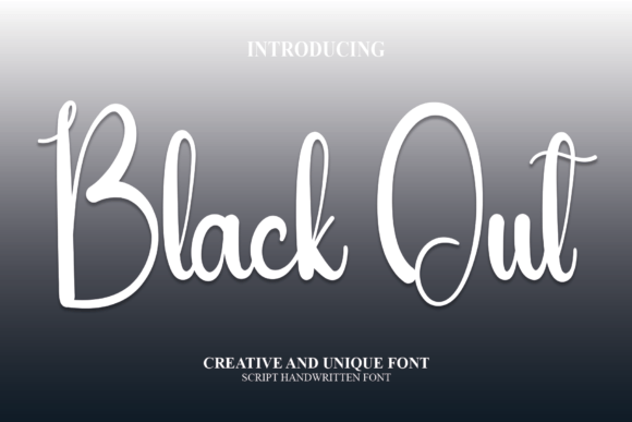 Black out Font Poster 1