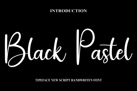 Black Pastel Font Poster 1