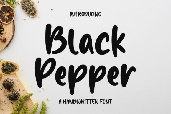 Black Pepper Font Poster 1