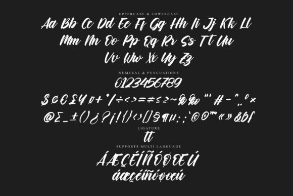 Black Santa Font Poster 6