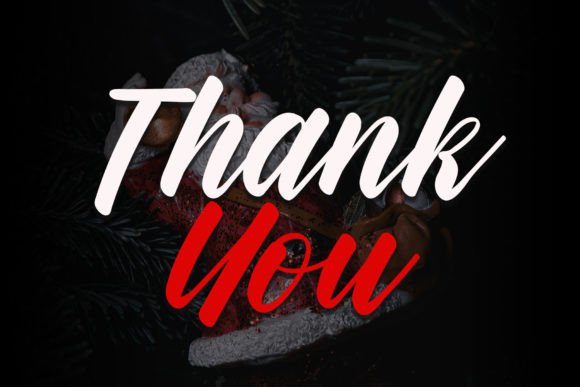Black Santa Font Poster 7
