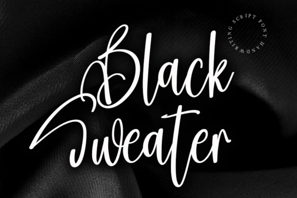 Black Sweater Font Black Sweater Font Poster 1