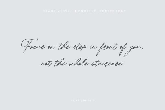 Black Vinyl Font Poster 7