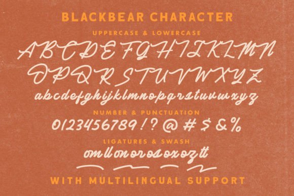 Blackbear Font Poster 8
