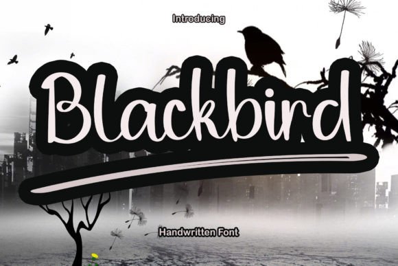 Blackbird Font Poster 1