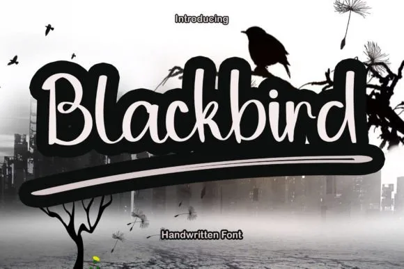 Blackbird Font Blackbird Font Poster 1