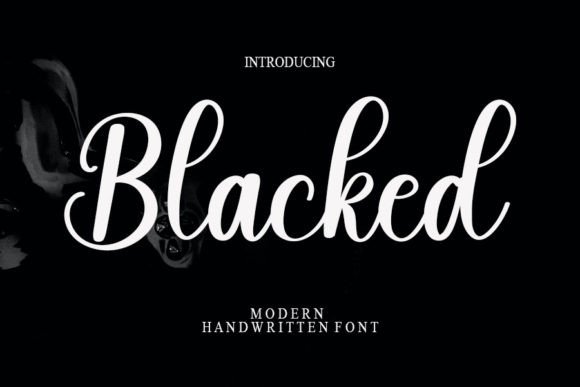 Blacked Font
