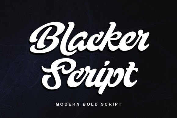 Blacker Script Font Poster 1