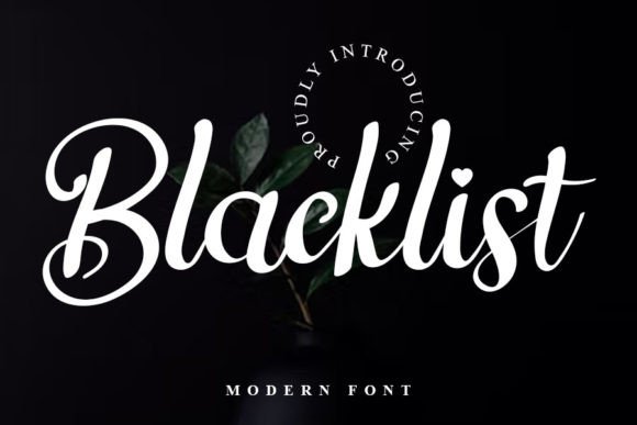 Blacklist Font