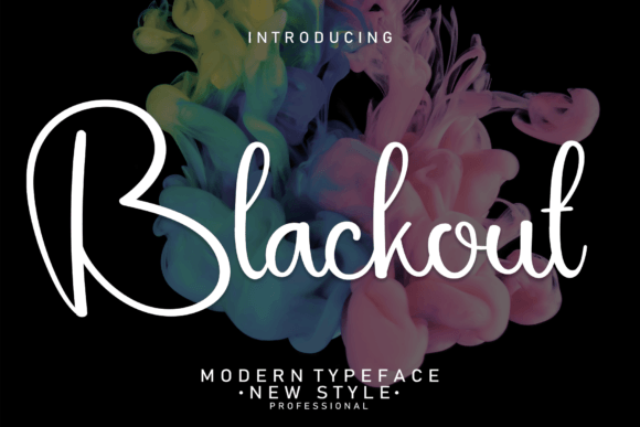 Blackout Font Poster 1