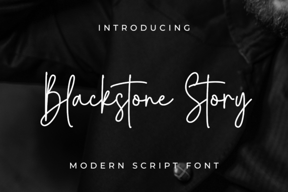 Blackstone Story Font Poster 1