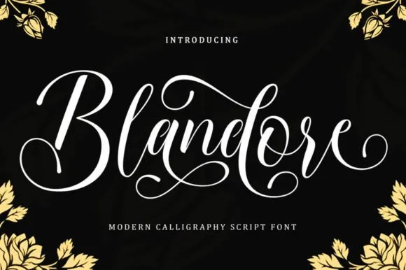 Blandore Font Blandore Font Poster 1