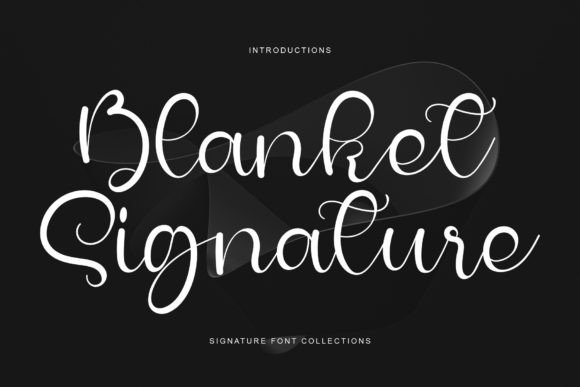 Blanket Signature Font Poster 1