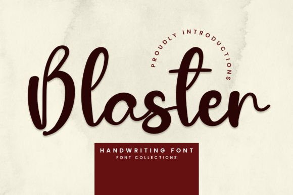Blaster Font Poster 1