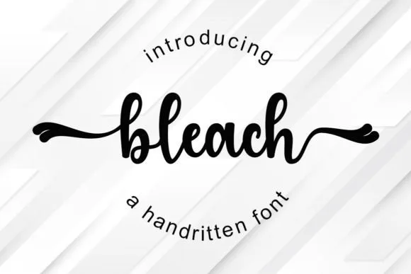 Bleach Font Bleach Font Poster 1