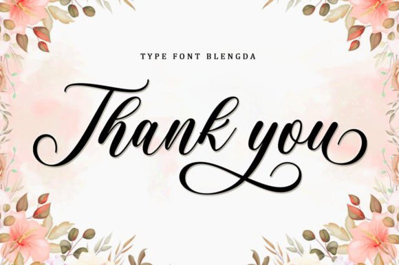 Blengda Font Poster 8