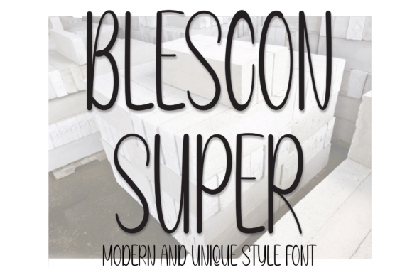Blescon Super Font Poster 1
