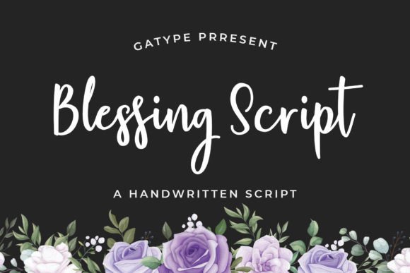 Blessing Script Font Poster 1