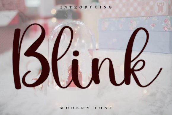 Blink Font Poster 1