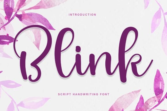 Blink Font Poster 1