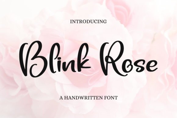 Blink Rose Font Poster 1