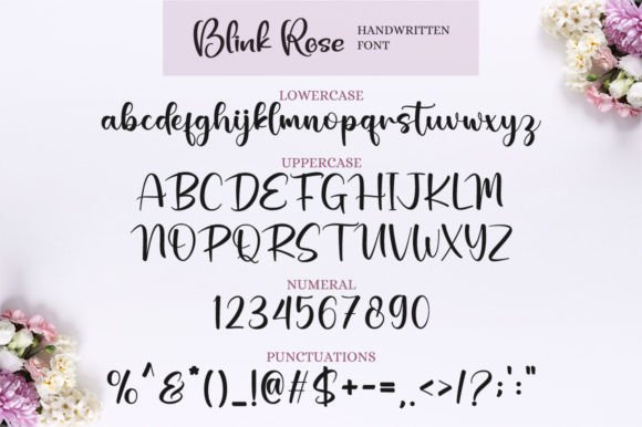 Blink Rose Font Poster 7