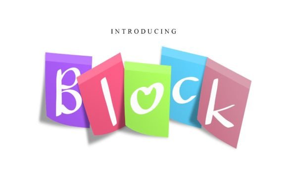 Block Font Poster 1