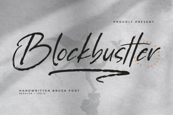 Blockbustter Font Poster 1
