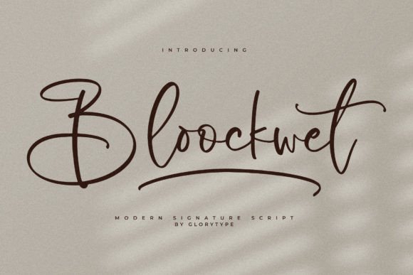 Bloockwet Font Poster 1