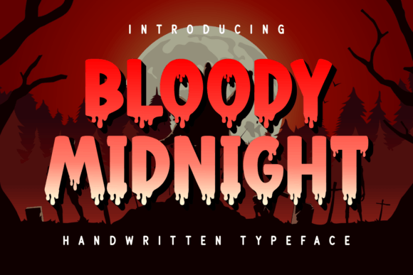 Bloody Midnight Font Poster 1