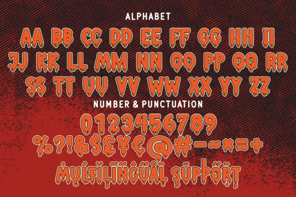Bloody Midnight Font Poster 6