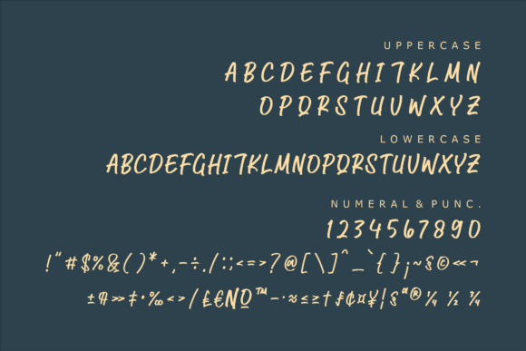Blue Marker Font Poster 11