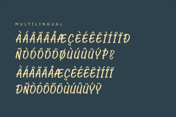 Blue Marker Font Poster 12