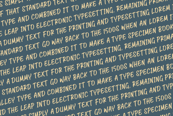 Blue Marker Font Poster 6