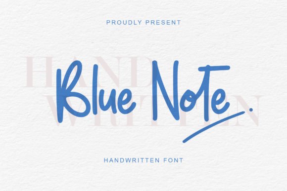 Blue Note Font Poster 1