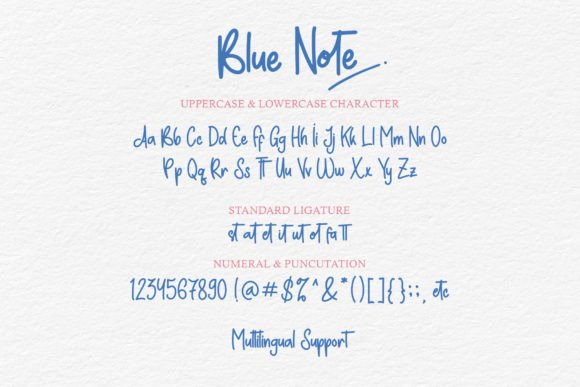 Blue Note Font Poster 5