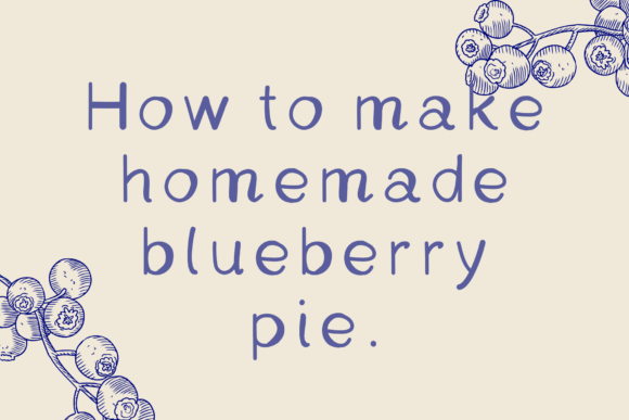 Blueberry Font Poster 3