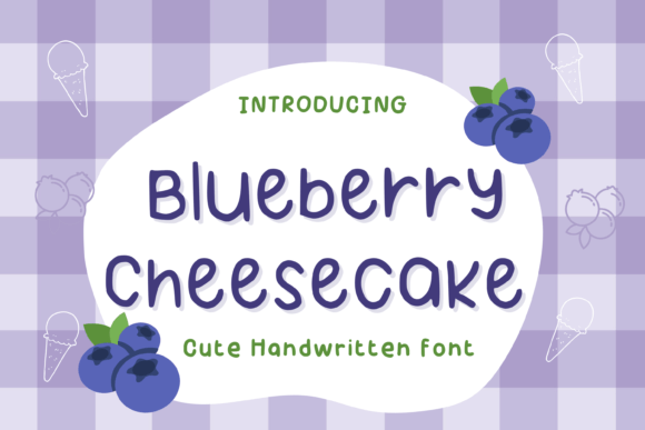 Blueberry Cheesecake Font Poster 1